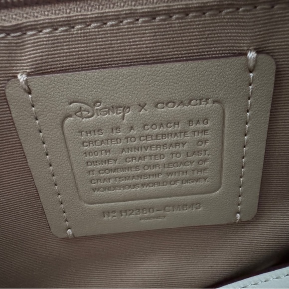 Disney X Coach Dempsey Tote 22 With Mickey Mouse CM843 Chalk - Picture 8 of 9